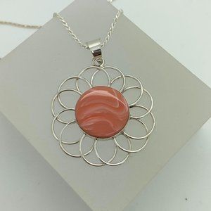 NEW Sterling Silver Genuine Coral Necklace
